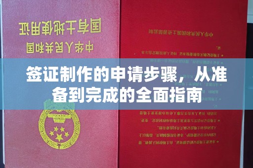 广安签证制作的申请步骤，从准备到完成的全面指南